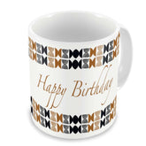 Happy Birthday To You Printed In Brown Ceramic Mug 330 Ml For Birthday Gifts For Friends